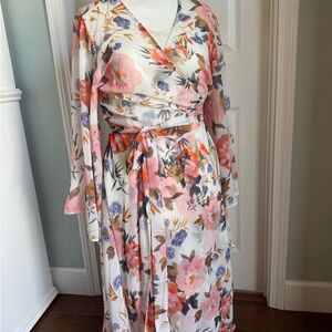 City Chic Soft Floral, Wrap Dress